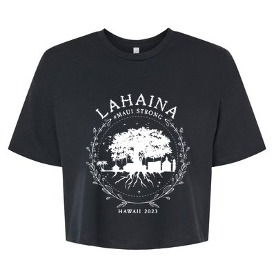 Lahaina Strong Bella+Canvas Jersey Crop Tee