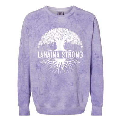 Lahaina Strong Colorblast Crewneck Sweatshirt