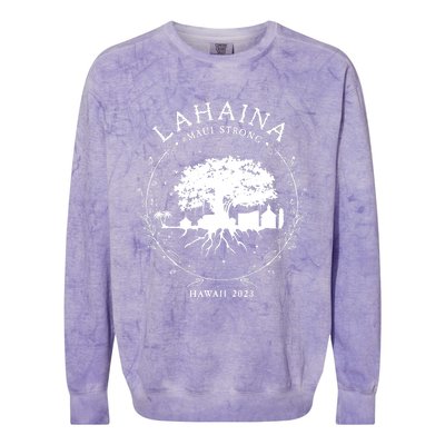 Lahaina Strong Colorblast Crewneck Sweatshirt