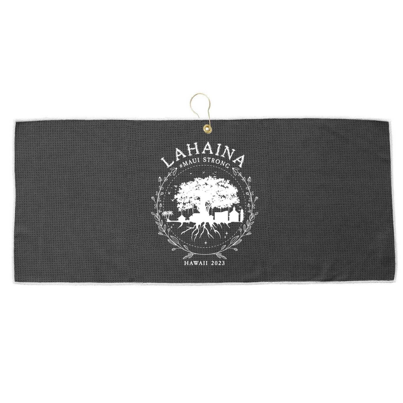 Lahaina Strong Large Microfiber Waffle Golf Towel