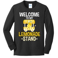 Lemonade Stand Lemon Citrus Beverage Juice Summer Drink Kids Long Sleeve Shirt