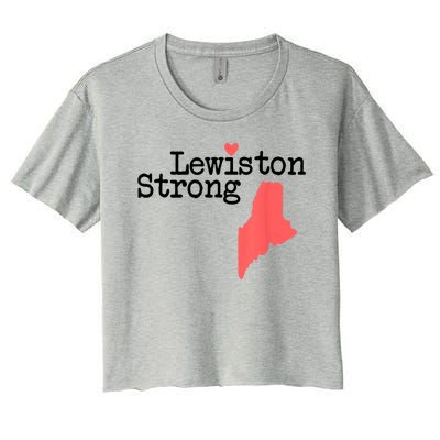 Lewiston Strong Women's Crop Top Tee