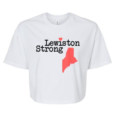 Lewiston Strong Bella+Canvas Jersey Crop Tee