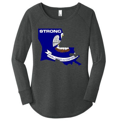 Louisiana Strong Women's Perfect Tri Tunic Long Sleeve Shirt