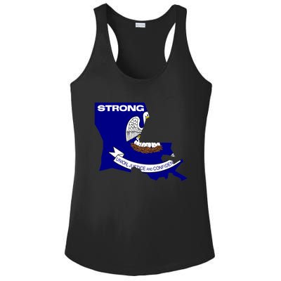 Louisiana Strong Ladies PosiCharge Competitor Racerback Tank