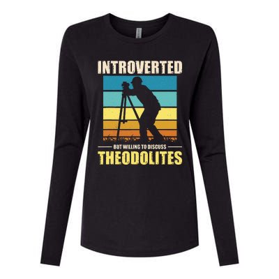 Land Surveying Land Surveyor Womens Cotton Relaxed Long Sleeve T-Shirt