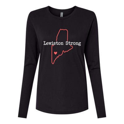 Lewiston Strong Womens Cotton Relaxed Long Sleeve T-Shirt