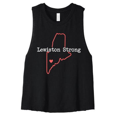 Lewiston Strong Women's Racerback Cropped Tank