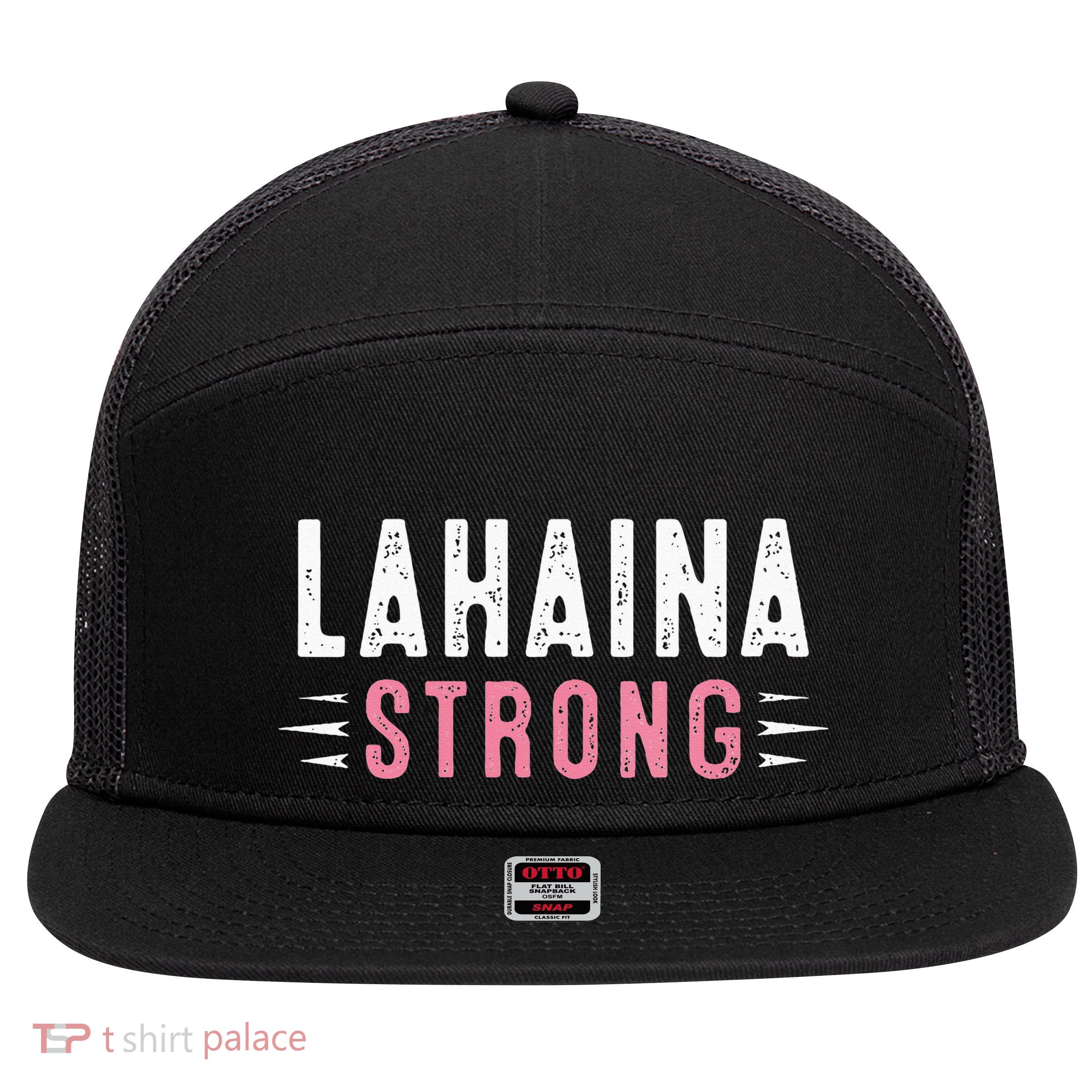 Lahaina Strong 7 Panel Mesh Trucker Snapback Hat