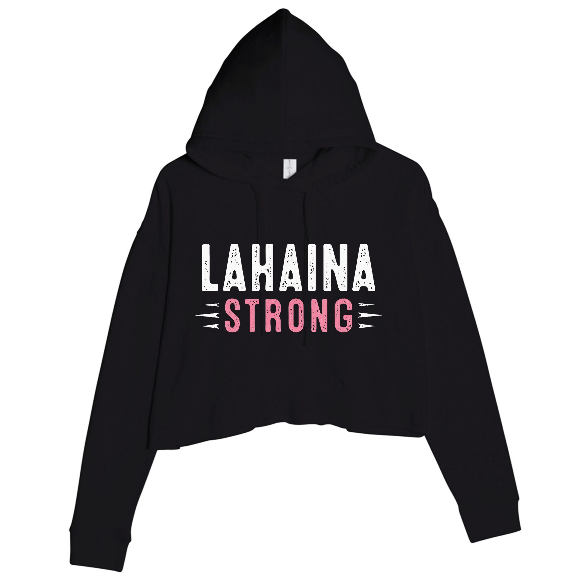 Lahaina Strong Crop Fleece Hoodie