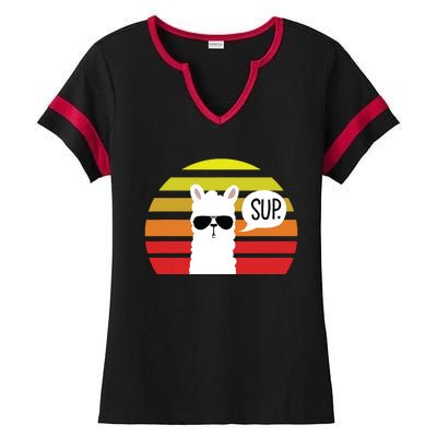 Llama SUP Ladies Halftime Notch Neck Tee