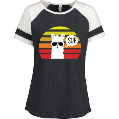 Llama SUP Enza Ladies Jersey Colorblock Tee