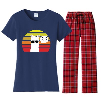 Llama SUP Women's Flannel Pajama Set