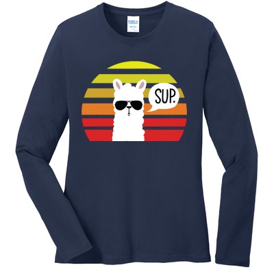 Llama SUP Ladies Long Sleeve Shirt