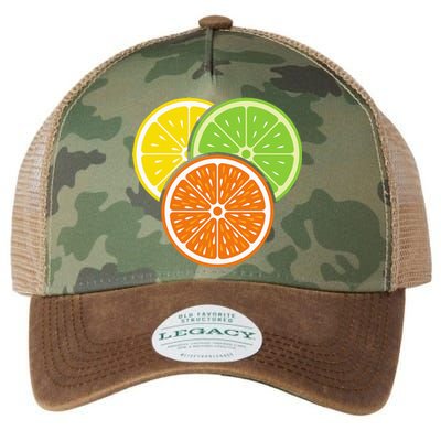 Lemon Slice Lime Orange Citrus Vegan Summer Fruit Legacy Tie Dye Trucker Hat