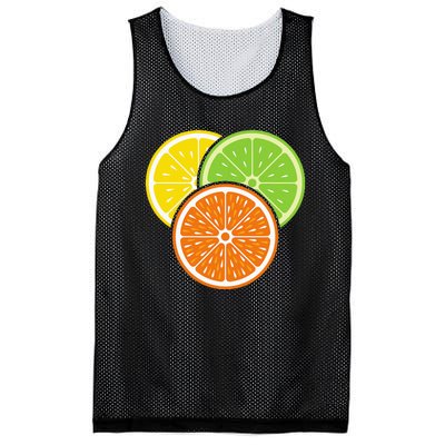 Lemon Slice Lime Orange Citrus Vegan Summer Fruit Mesh Reversible Basketball Jersey Tank