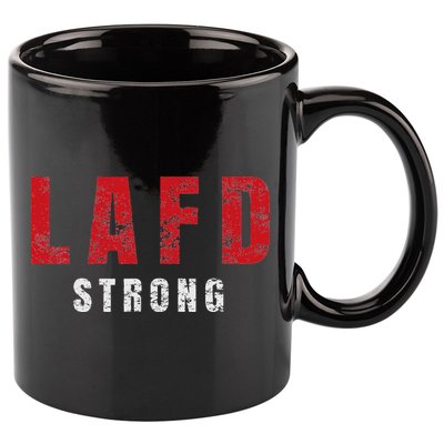 Lafd Strong 11oz C Handle Ceramic Mug