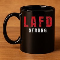 Lafd Strong 11oz C Handle Ceramic Mug