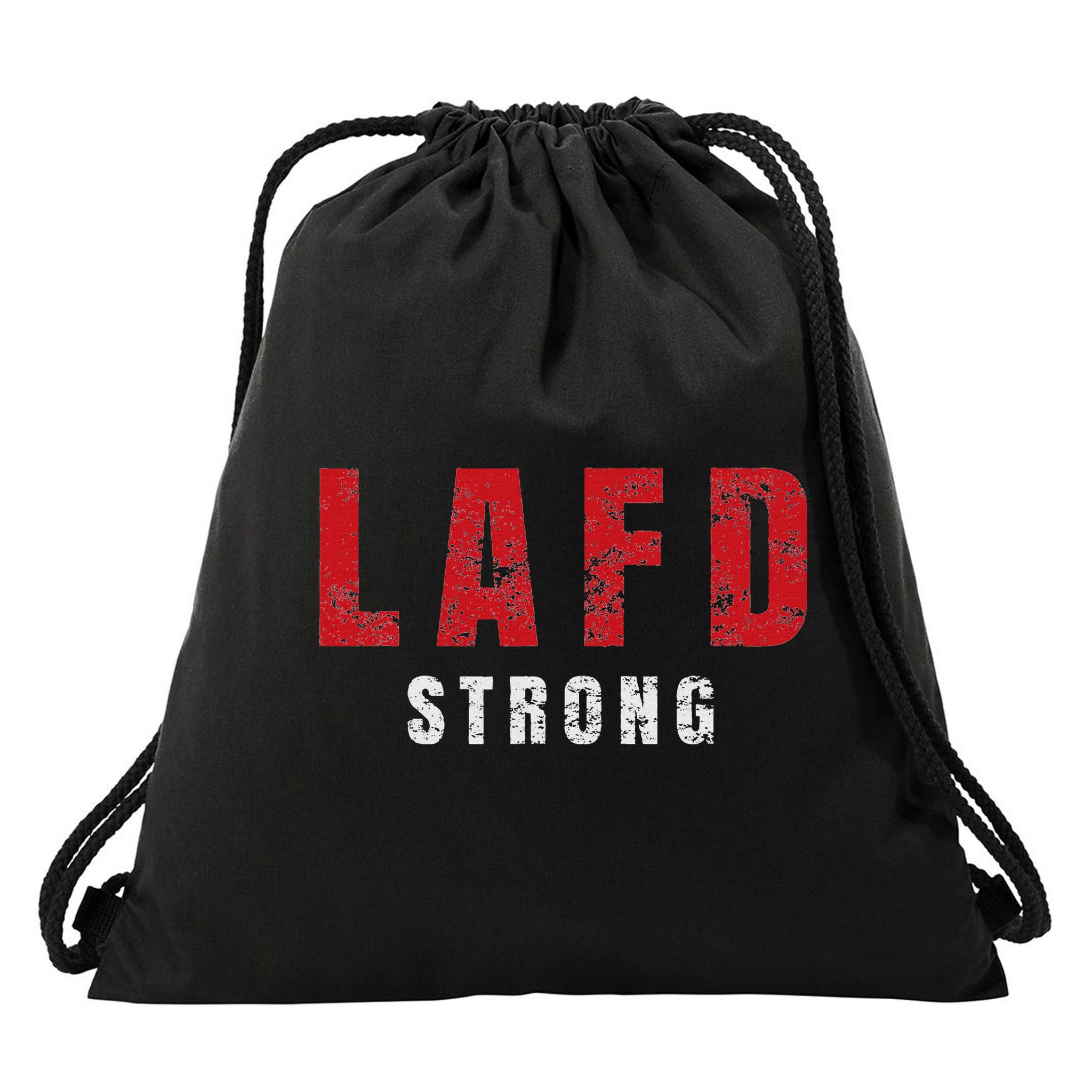 Lafd Strong Drawstring Bag