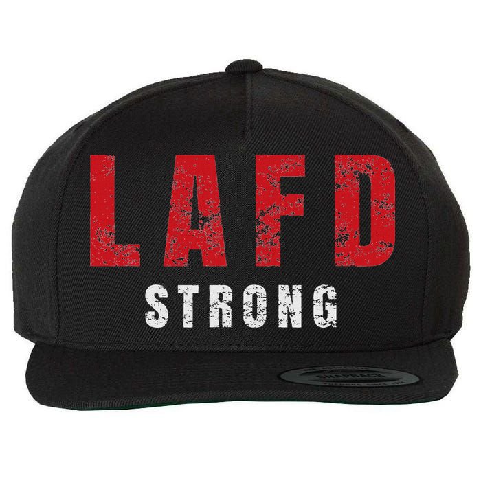 Lafd Strong Wool Snapback Cap