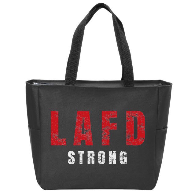 Lafd Strong Zip Tote Bag