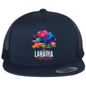 Lahaina Strong Maui Hawaii Old Banyan Tree Flat Bill Trucker Hat