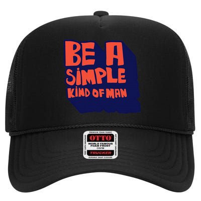 Lyriclyfe Simple Man High Crown Mesh Back Trucker Hat