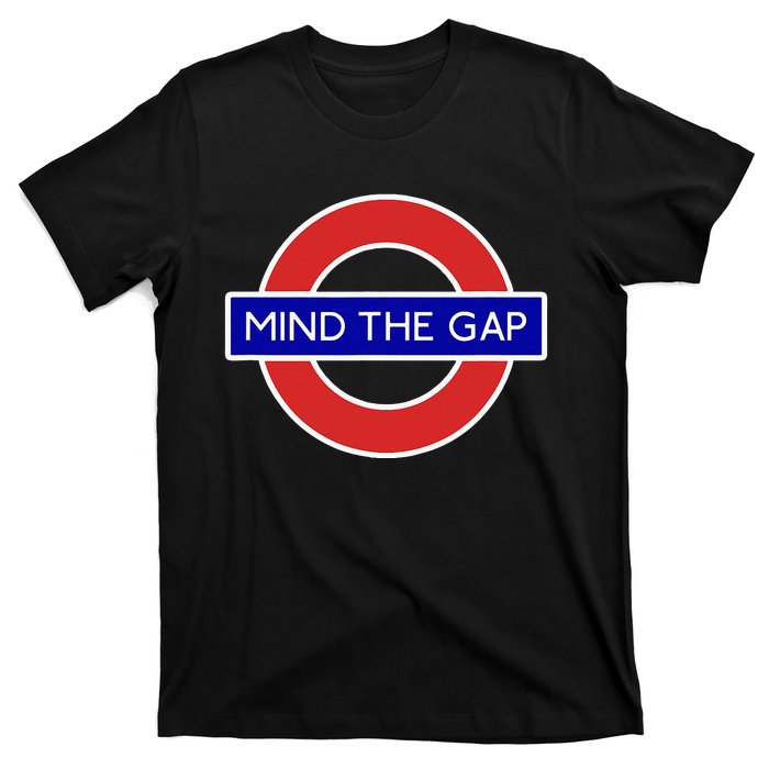 London Souvenir Mind The Gap Underground Tube T-Shirt