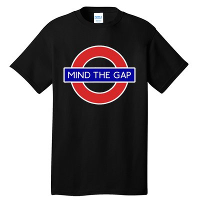 London Souvenir Mind The Gap Underground Tube Tall T-Shirt