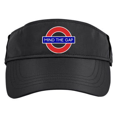 London Souvenir Mind The Gap Underground Tube Adult Drive Performance Visor