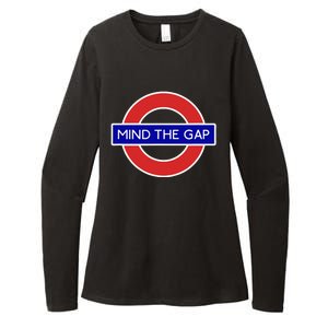 London Souvenir Mind The Gap Underground Tube Womens CVC Long Sleeve Shirt