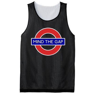 London Souvenir Mind The Gap Underground Tube Mesh Reversible Basketball Jersey Tank