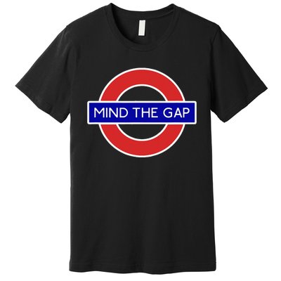 London Souvenir Mind The Gap Underground Tube Premium T-Shirt