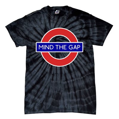 London Souvenir Mind The Gap Underground Tube Tie-Dye T-Shirt