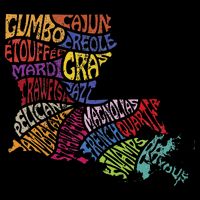 Louisiana State Map Mardi Gras T-Shirt