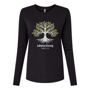 Lahaina Strong Maui Hawaii Old Banyan Tree Womens Cotton Relaxed Long Sleeve T-Shirt