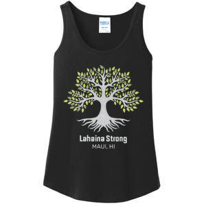 Lahaina Strong Maui Hawaii Old Banyan Tree Ladies Essential Tank