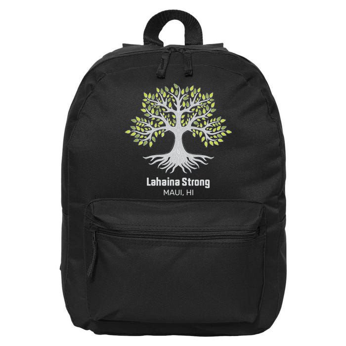 Lahaina Strong Maui Hawaii Old Banyan Tree 16 in Basic Backpack