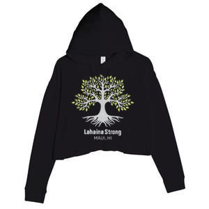 Lahaina Strong Maui Hawaii Old Banyan Tree Crop Fleece Hoodie