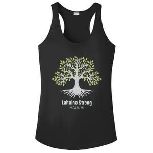 Lahaina Strong Maui Hawaii Old Banyan Tree Ladies PosiCharge Competitor Racerback Tank