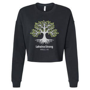 Lahaina Strong Maui Hawaii Old Banyan Tree Cropped Pullover Crew