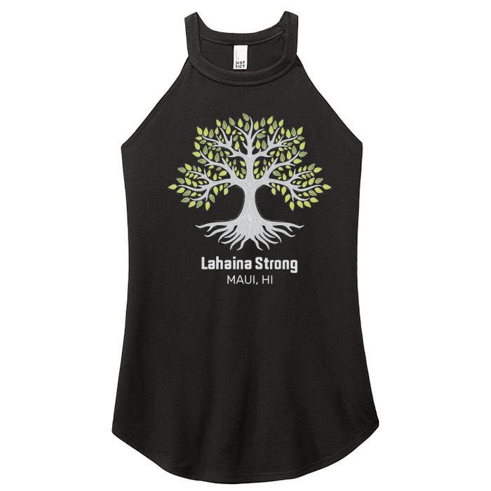 Lahaina Strong Maui Hawaii Old Banyan Tree Women's Perfect Tri Rocker Tank