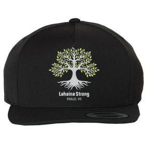 Lahaina Strong Maui Hawaii Old Banyan Tree Wool Snapback Cap