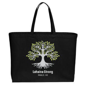 Lahaina Strong Maui Hawaii Old Banyan Tree Cotton Canvas Jumbo Tote