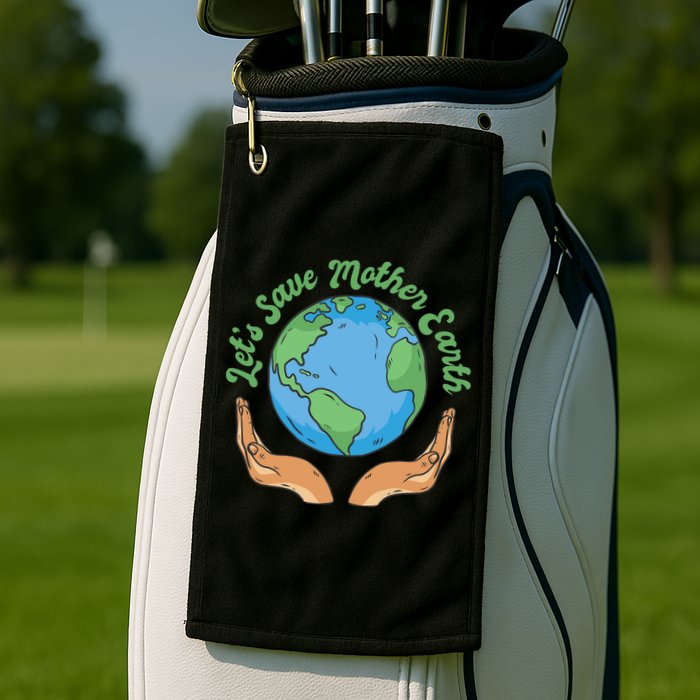 Let's Save Mother Earth Golf Towel