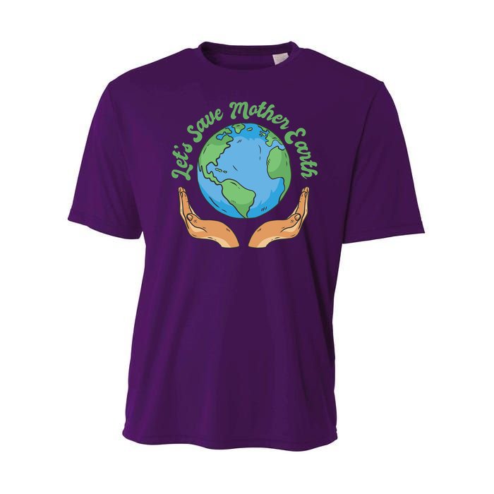 Let's Save Mother Earth Youth Performance Sprint T-Shirt