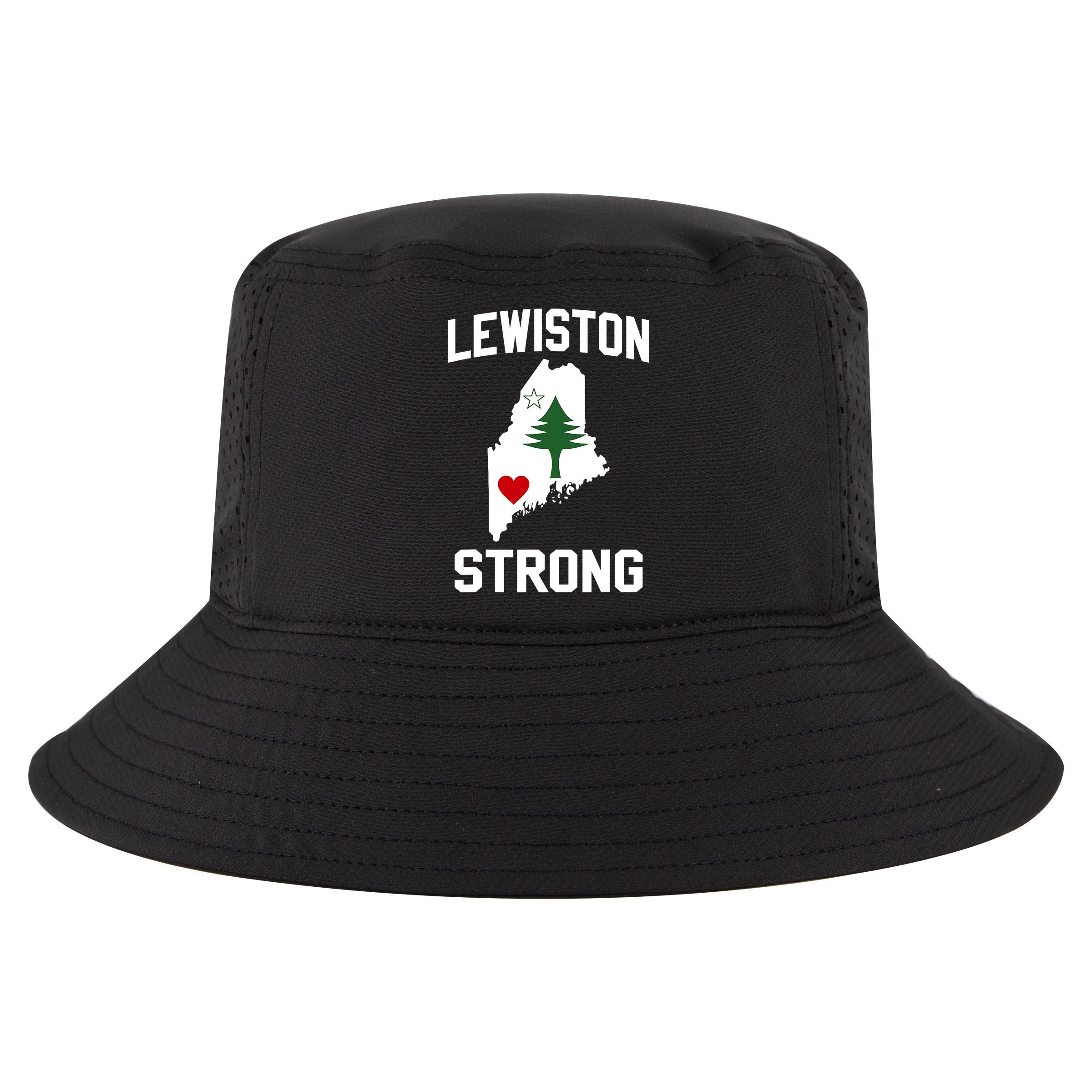 Lewiston Strong Maine Strong Cool Comfort Performance Bucket Hat