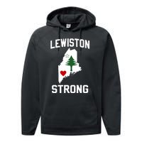 Lewiston Strong Maine Strong Performance Fleece Hoodie