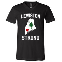 Lewiston Strong Maine Strong V-Neck T-Shirt