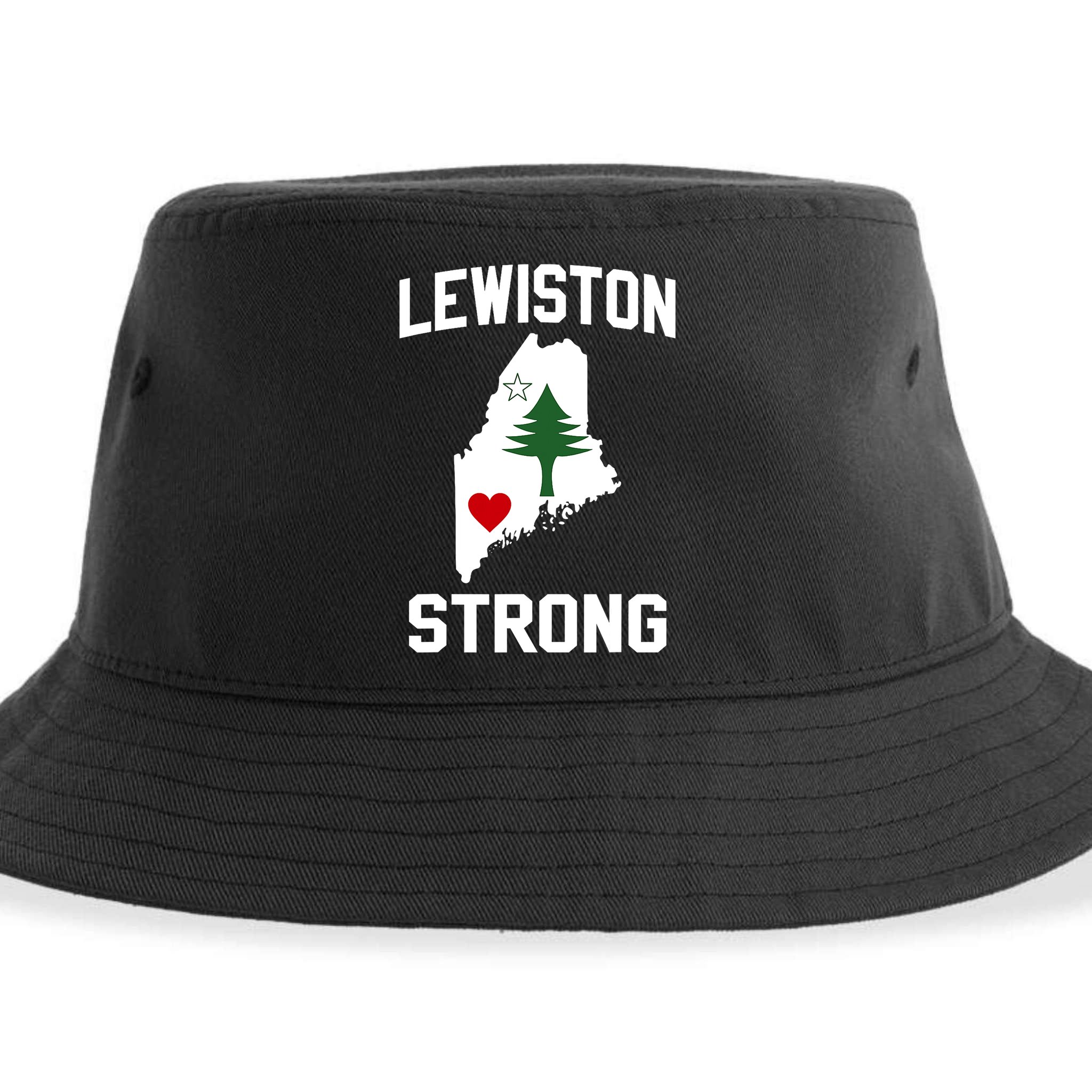 Lewiston Strong Maine Strong Sustainable Bucket Hat